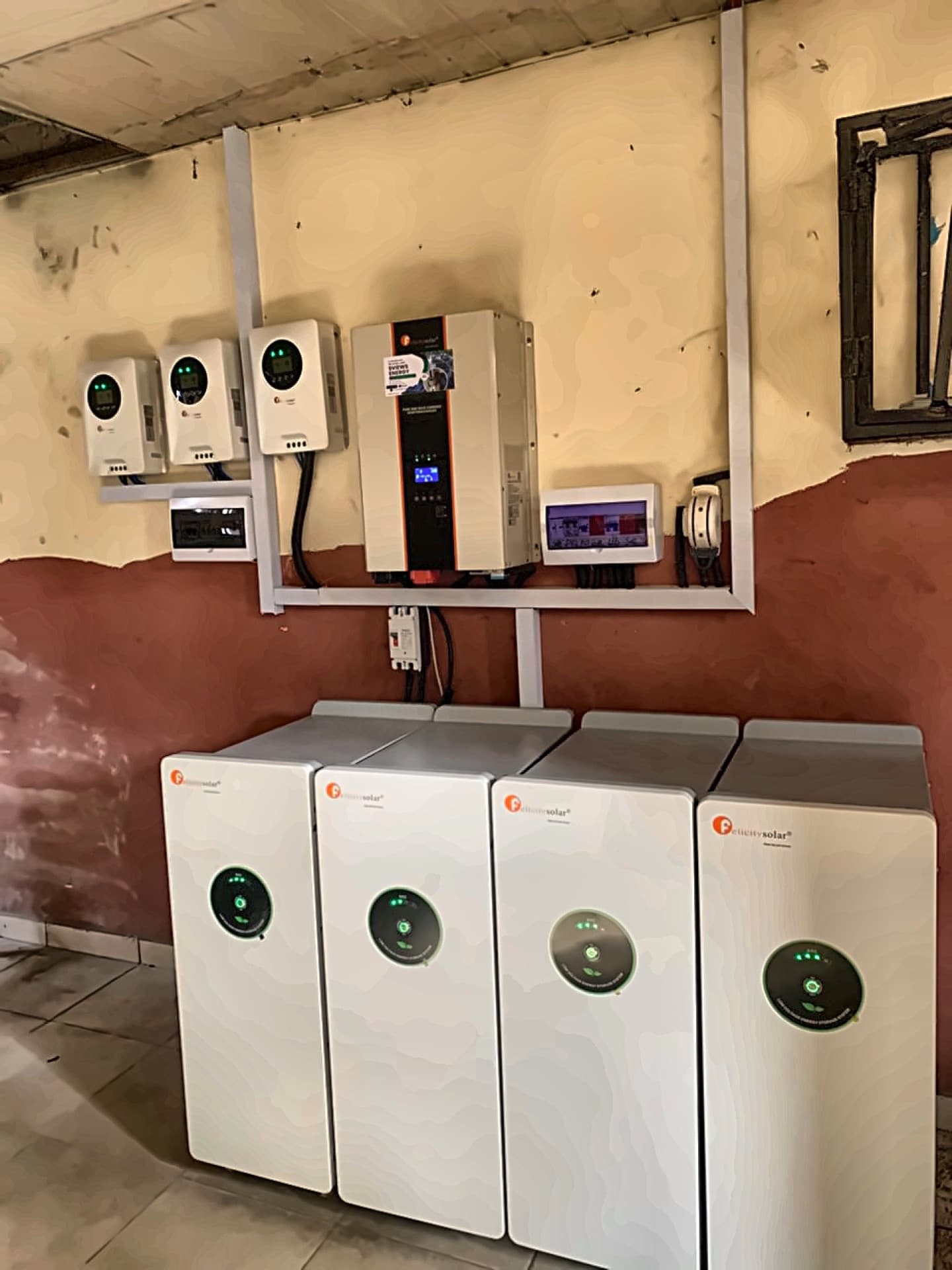 Hybrid solar inverter and lithium battery installation by Suburban Integrated Services