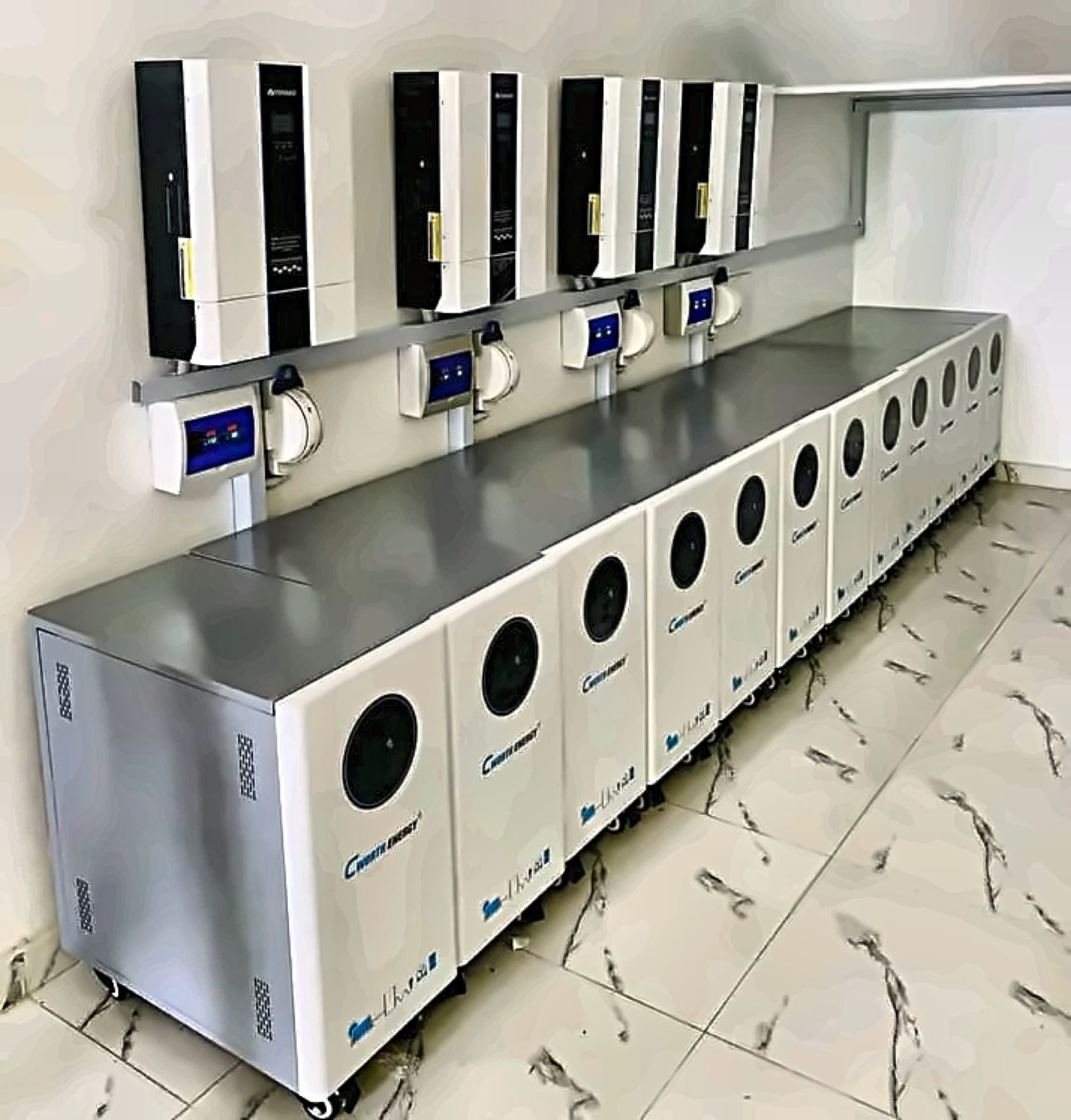 Inverter and battery bank installation delivered by our engineers